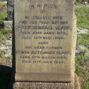 SLADE Edwin Hutchings 1873-1955 &amp; Grace Bendall 1876-1944