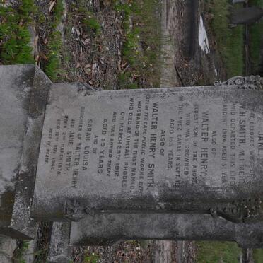 SMITH Walter Henry -1912 &amp; Jane -1904 :: SMITH Walter Henry -1898