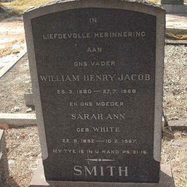 SMITH William Henry Jacob 1880-1968 &amp; Sarah Ann WHITE 1892-1967