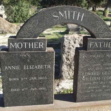 SMITH Edward George William 1902-1959 &amp; Annie Elizabeth 1903-1981