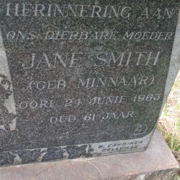 SMITH Jane nee MINNAAR -1963