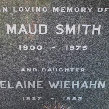 SMITH Maud 1900-1975 :: WIEHAHN Elaine 1927-1993