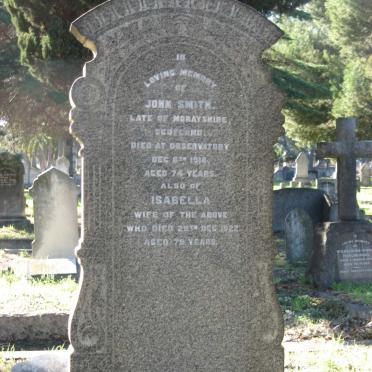 SMITH John -1918 &amp; Isabella -1922