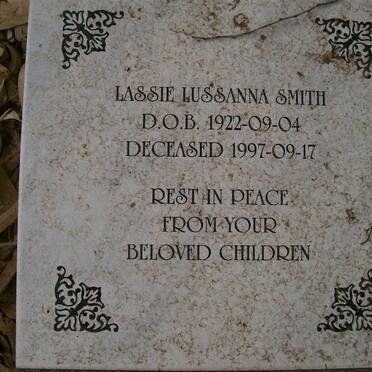 SMITH Lassie Lussanna 1922-1997