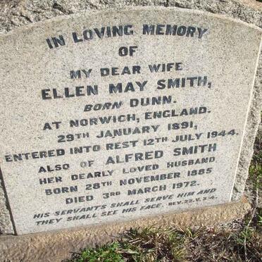 SMITH Alfred 1885-1972 &amp; Ellen May DUNN 1891-1944