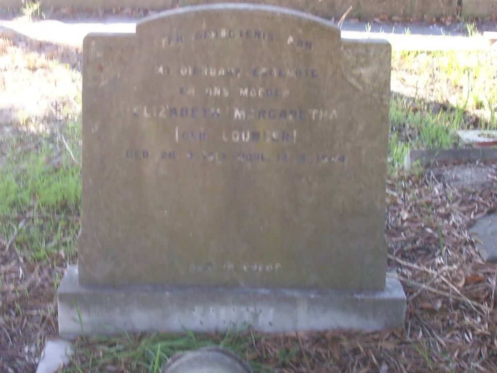 SMITH Elizabeth Margaretha nee LOUBSER 1912-1964