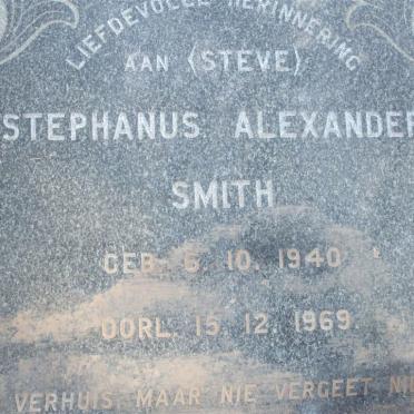 SMITH Stephanus Alexander 1940-1969