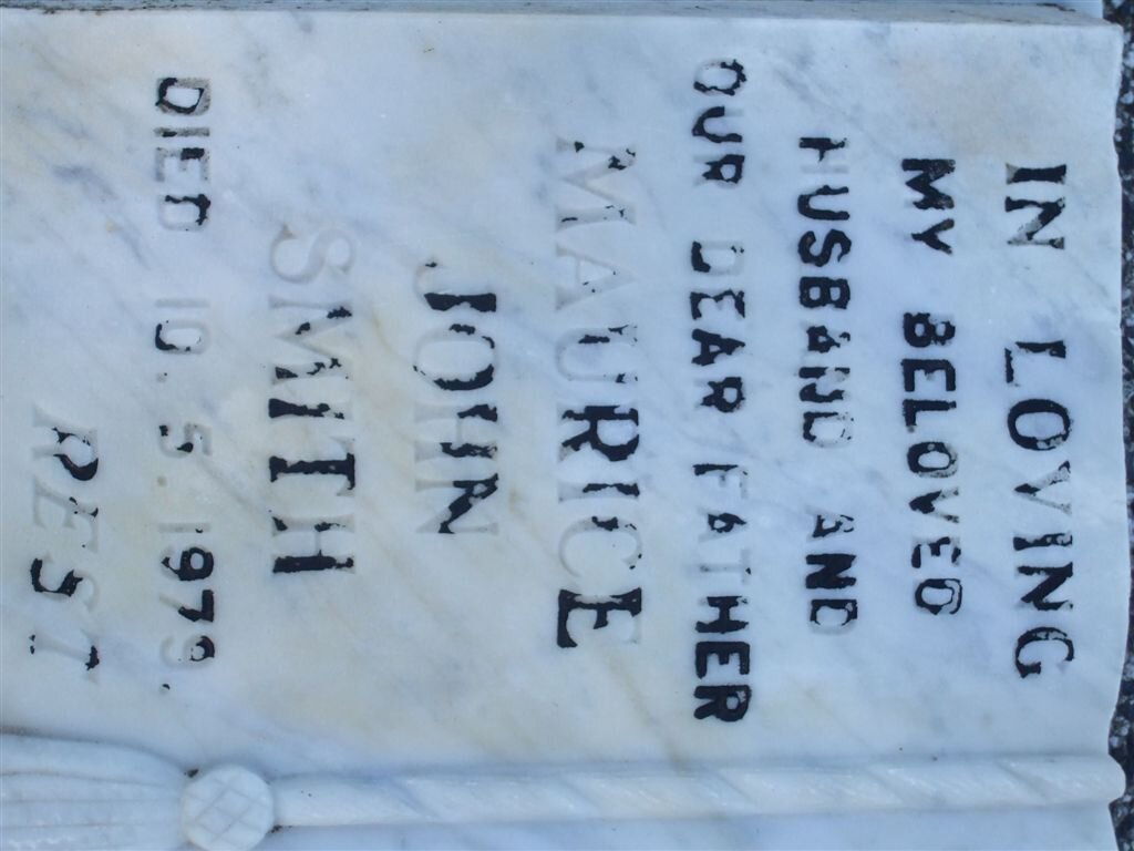 SMITH Maurice John -1973