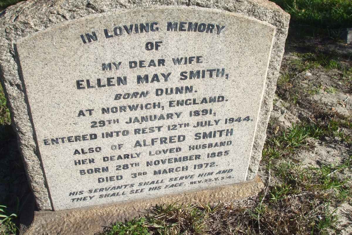 SMITH Alfred 1885-1972 &amp; Ellen May DUNN 1891-1944
