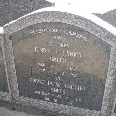 SMITH Henry James 1891-1967 & Cornelia W. SWART 1890-1961