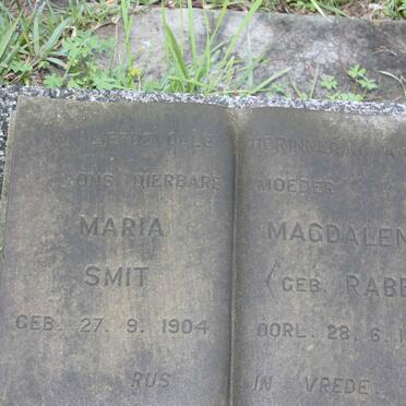 SMIT Maria Magdalena nee RABE 1904-1972