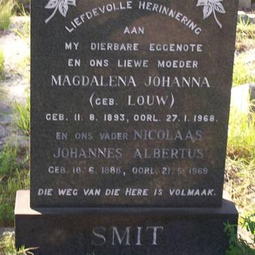 SMIT Nicolaas Johannes Albertus 1888-1969 &amp; Magdalena Johann
