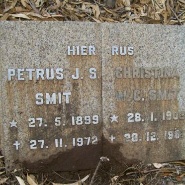 SMIT Petrus J.S. 1899-1972 &amp; Christina W.C. 1902-1981