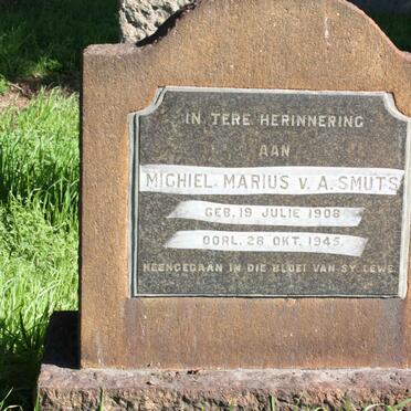 SMUTS Michiel Marius V.A. 1908-1945