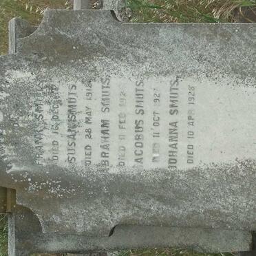 SMUTS Frank -1912 :: SMUTS Susan -1918 :: SMUTS Abraham -1925