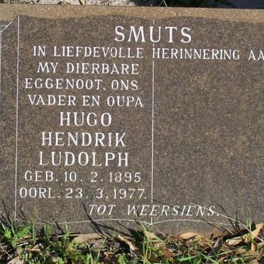 SMUTS Hugo Hendrik Ludolph 1895-1977