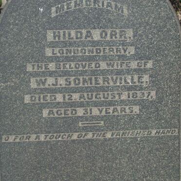 SOMERVILLE Hilda nee ORR  -1897