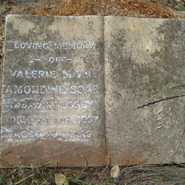 SOAR Valerie Marie Amondine nee ROUSSEY -1957
