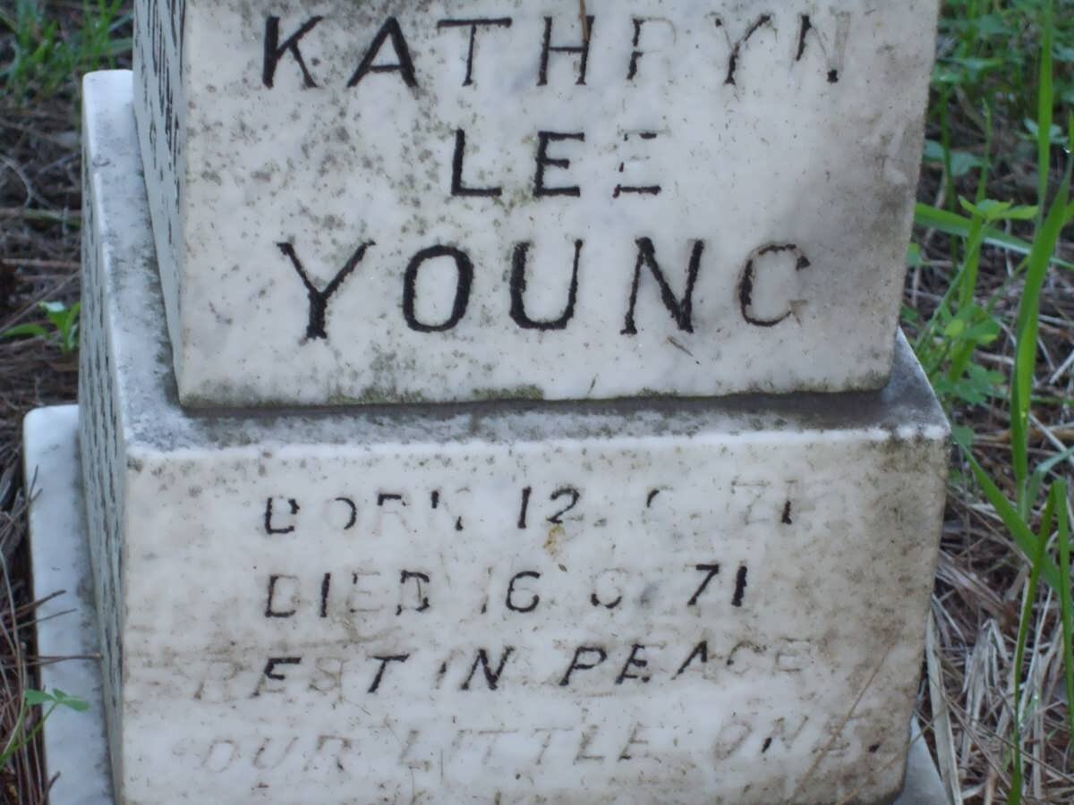 YOUNG Kathryn Lee 1971-1971