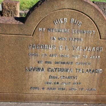 TALJAARD Jacobus C.L. -1946 &amp; Lovina Cathrina HEANEY -1951