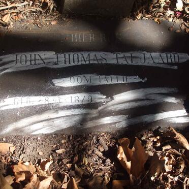 TALJAARDT John. Thomas 1879-