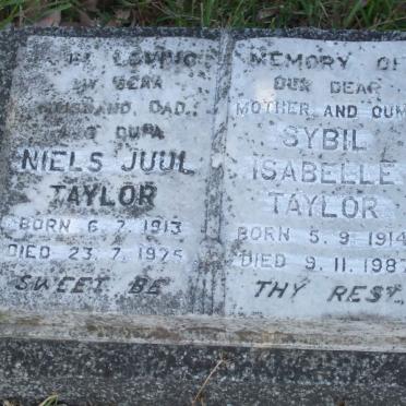 TAYLOR Niels Juul 1913-1975 &amp; Sybil Isabelle 1914-1987