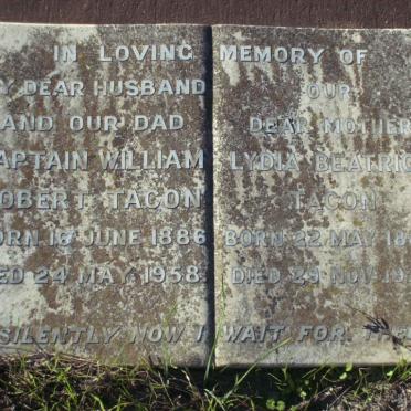 TACON William Robert 1886-1958 &amp; Lydia Beatrice 1886-1976