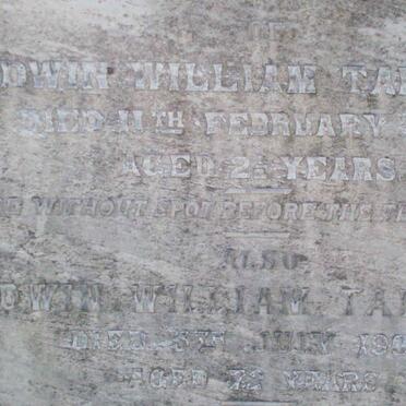 TALLENT Edwin William -1890 :: TALLENT Edwin William -1909