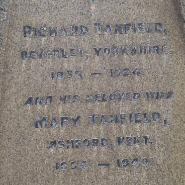 TANFIELD Richard 1858-1924 &amp; Mary 1854-1940