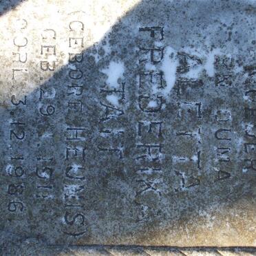 TAIT Albert Edward 1902-1973 &amp; Aletta Frederika HEUNIS 1911-1986