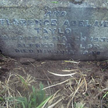 TAYLOR Alfred -1948 &amp; Florence Adelaide -1939