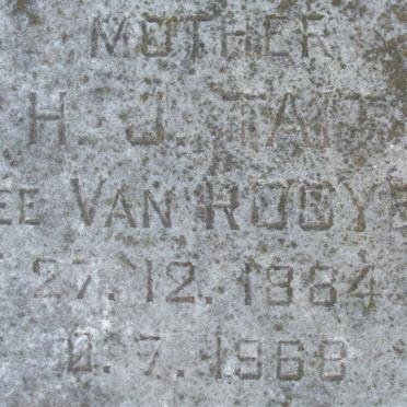 TAIT C.H 1883-1964 &amp; H.J. VAN ROOYEN 1884-1968, TAIT Harry P. 1920-1957_4