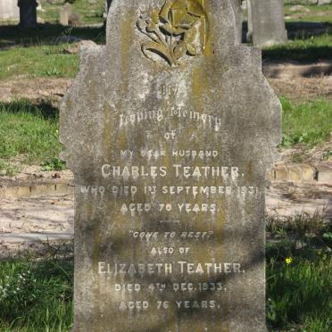 TEATHER Charles -1931 &amp; Elizabeth -1933