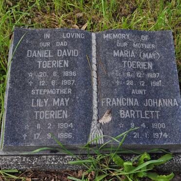 TOERIEN Daniel David 1896-1987 &amp; Maria 1897-1981 :: TOERIEN Lily May 1904-1986 :: BARTLETT Francina Johanna 1900-1974