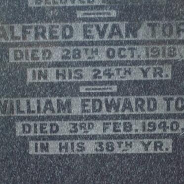TOPE Alfred Evan -1918 :: TOPE William Edward -1940