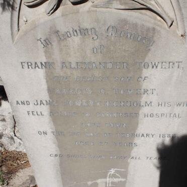 TOWERT Frank Alexander -1888