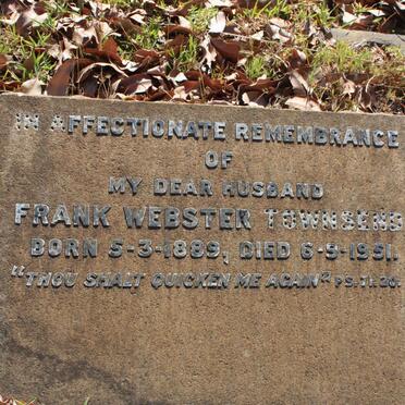TOWNSEND Frank Webster 1889-1951