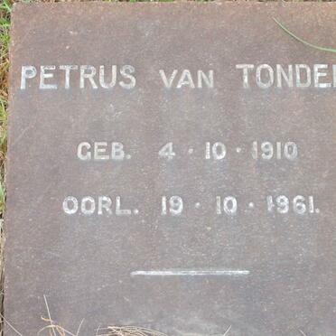 TONDER Petrus, van 1910-1961