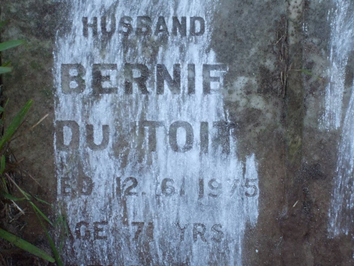 TOIT Bernie, du -1975