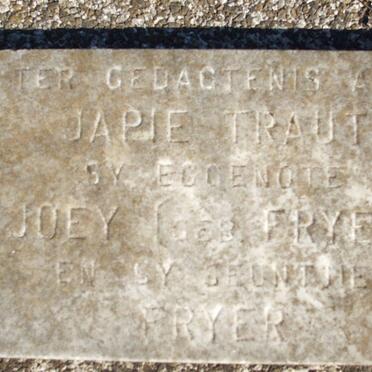 TRAUT Japie &amp; Joey FREYER, TRAUT Freyer