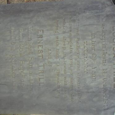 TRILL Louisa -1874 :: TRILL Ernest 1844-1888