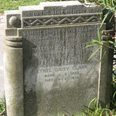 TREADWELL Samuel Ernest Davis 1868-1939 &amp; Daisy 1870-1952