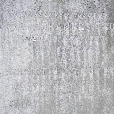 TRUTER Petrus Johannes -1903 &amp; Christina -1920