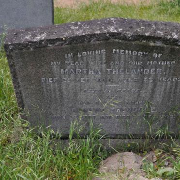 THELANDER Albert 1872 -1949 &amp; Martha -1944