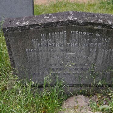 THELANDER Albert 1872 -1949 &amp; Martha -1944