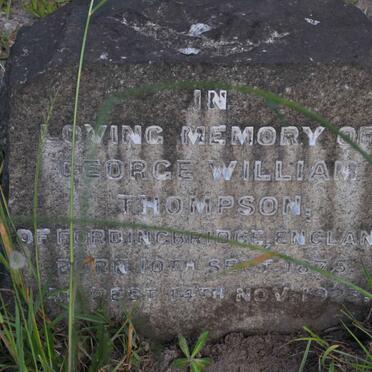 THOMPSON George William 1875-1923