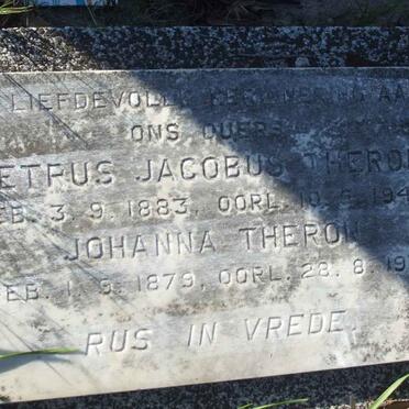 THERON Petrus Jacobus 1883-1942 &amp; Johanna 1879-1971