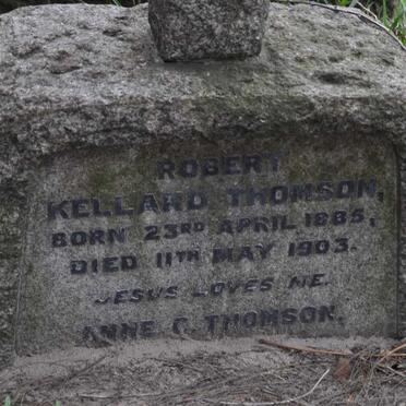 THOMSON Robert Kelland 1885-1903 &amp; Anne C.