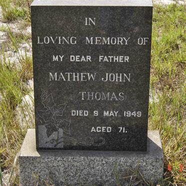 THOMAS Mathew John -1949