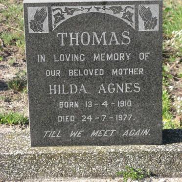 THOMAS Hilda Agnes 1910-1977